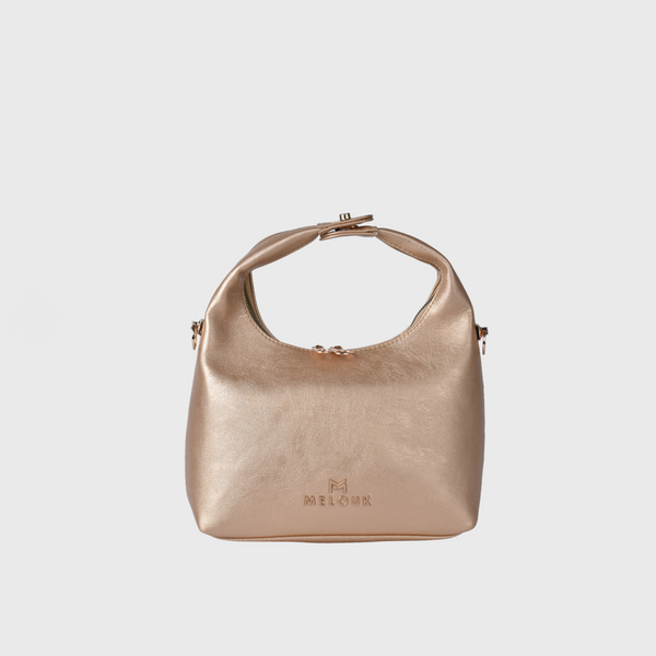 Gold Classic Leather Handbag