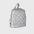 Backpack Leather Bag Silver