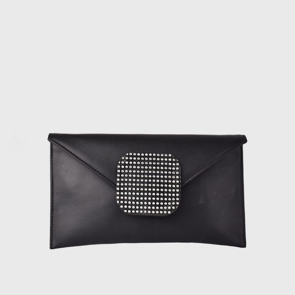 Leather Clutch with Chain