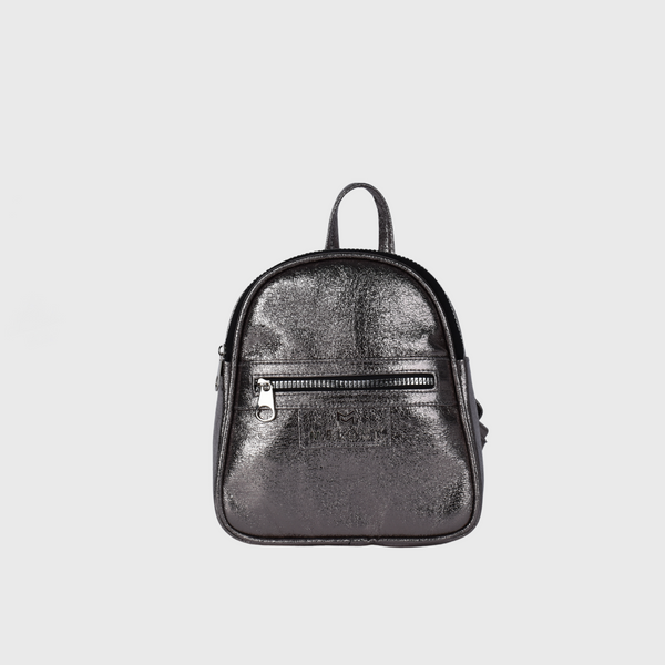 Backpack Leather Bag Gray