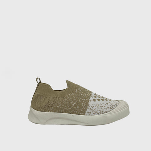 Beige Fashionable Sneaker with Trims