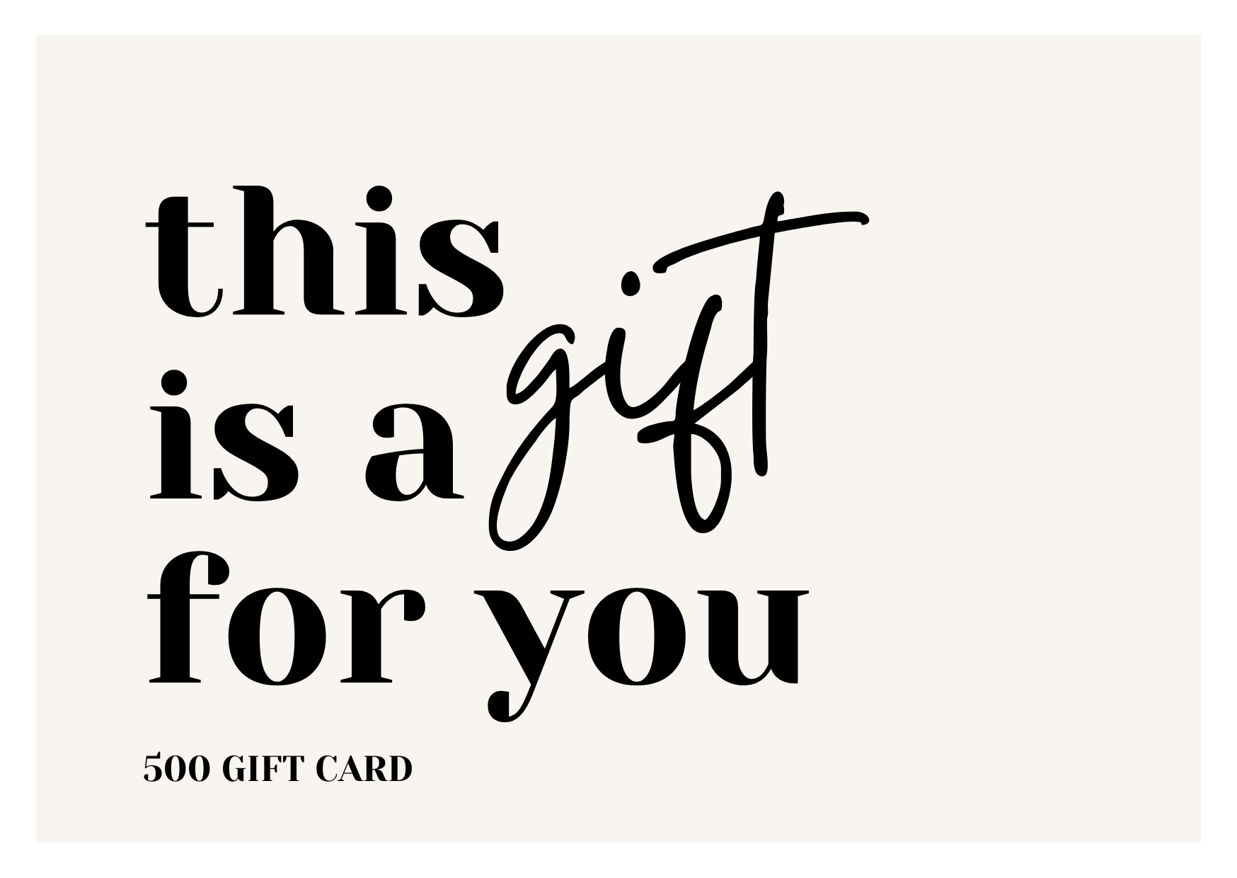 A gift for you Melouk