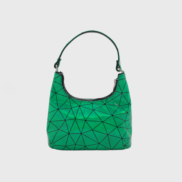 Green Shoulder Bag with Mini