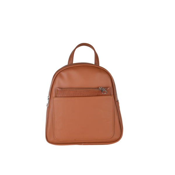 Leather Backpack with pocket