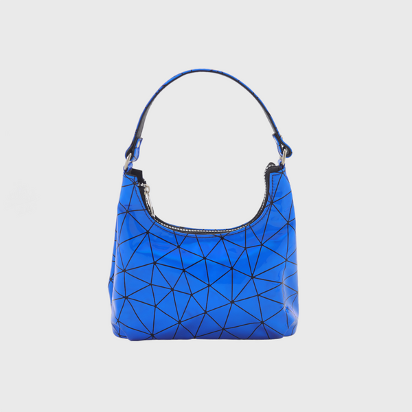Blue Shoulder Bag with Mini