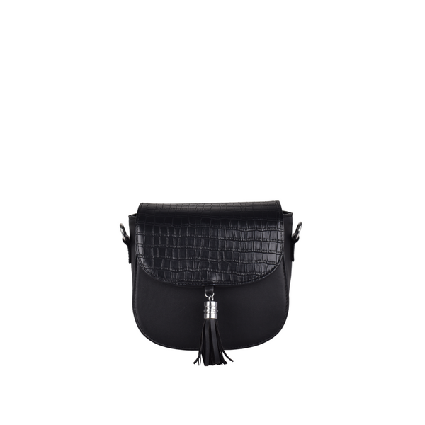 Black Mini Leather Cross Body Bag