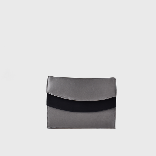 Embellished Satin Shoulder Bag Black
