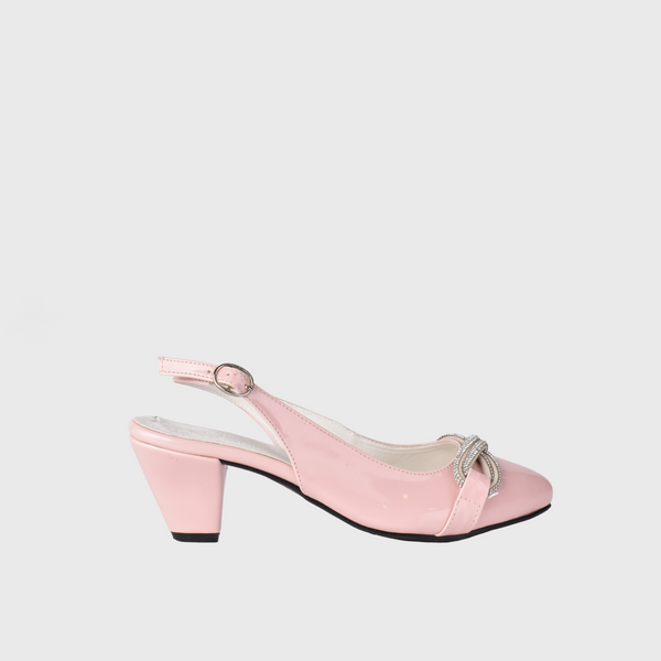 Ankle Strap Light Pink High Heeled Sandal