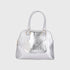 Silver Classic Leather Handbag