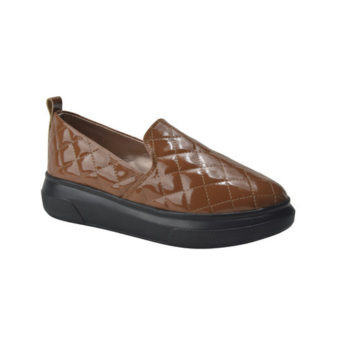 Havana Leather Basic Slip On Shoe
