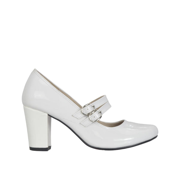White Basic Leather Shoe