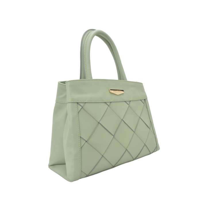 Mint Embossed Leather Handbag - Melouk