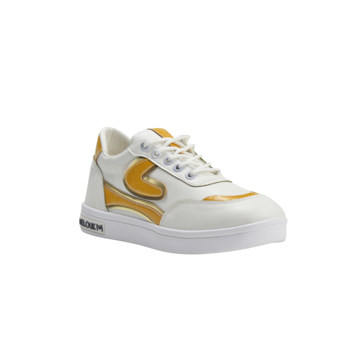 Yellow Fashionable Sneaker With Trims - Melouk