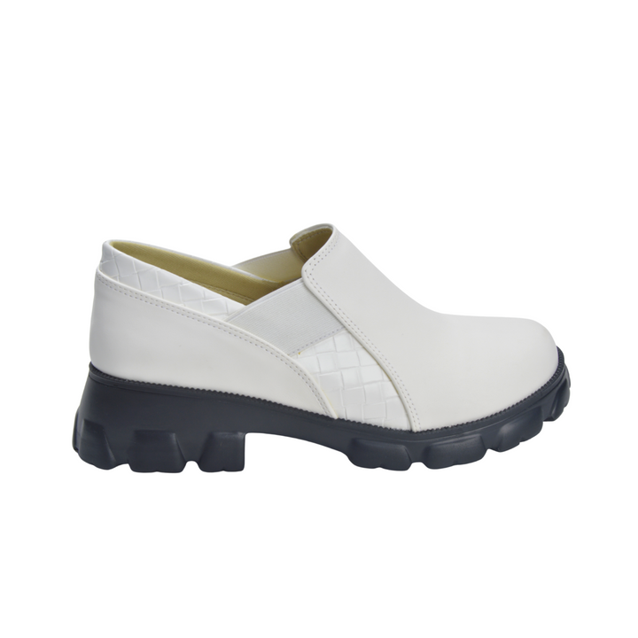 Double Stretch Loafers White - Melouk
