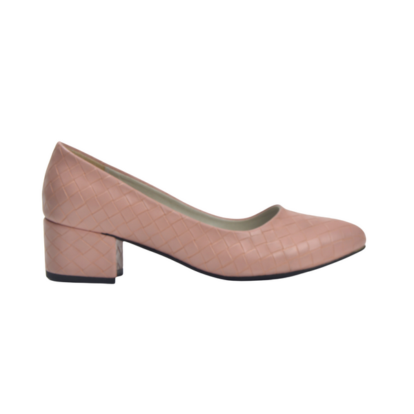 Basic Heeled Shoe - Light Pink - Melouk