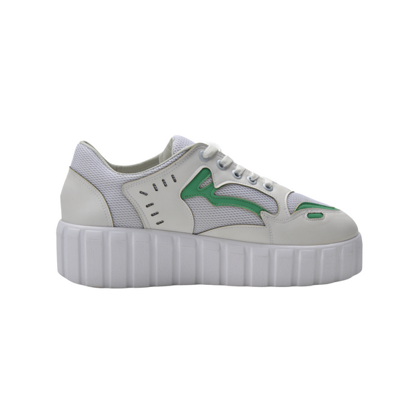 Casual Sneaker With Trims Green