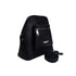 Black Leather Backpack with Pocket - Melouk