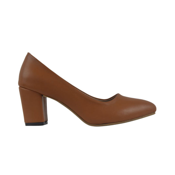Basic Leather Shoe - Camel - Melouk