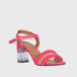Fuchsia Simple Mid heel Sandal