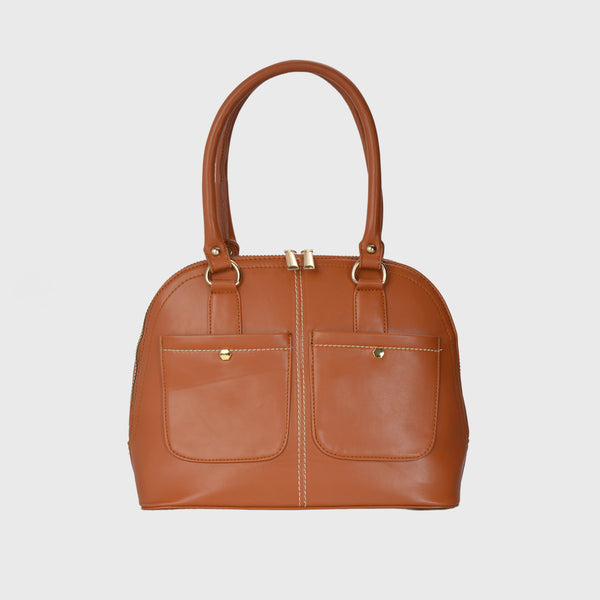 Havana Basic Leather Shoulder Bag
