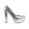 Highness Leather Silver Heel - Melouk