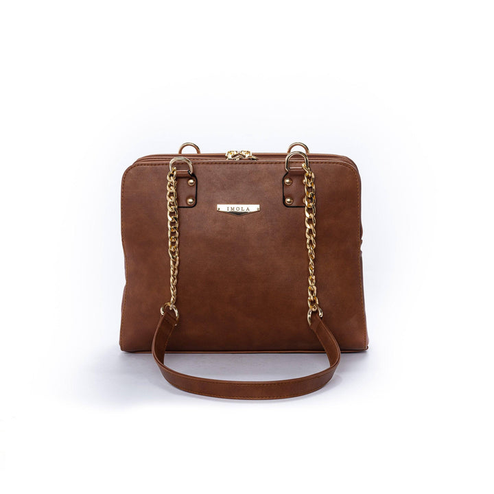 Leather shoulder Havan Bag with Chain - Melouk
